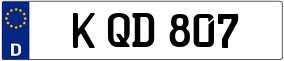 Trailer License Plate